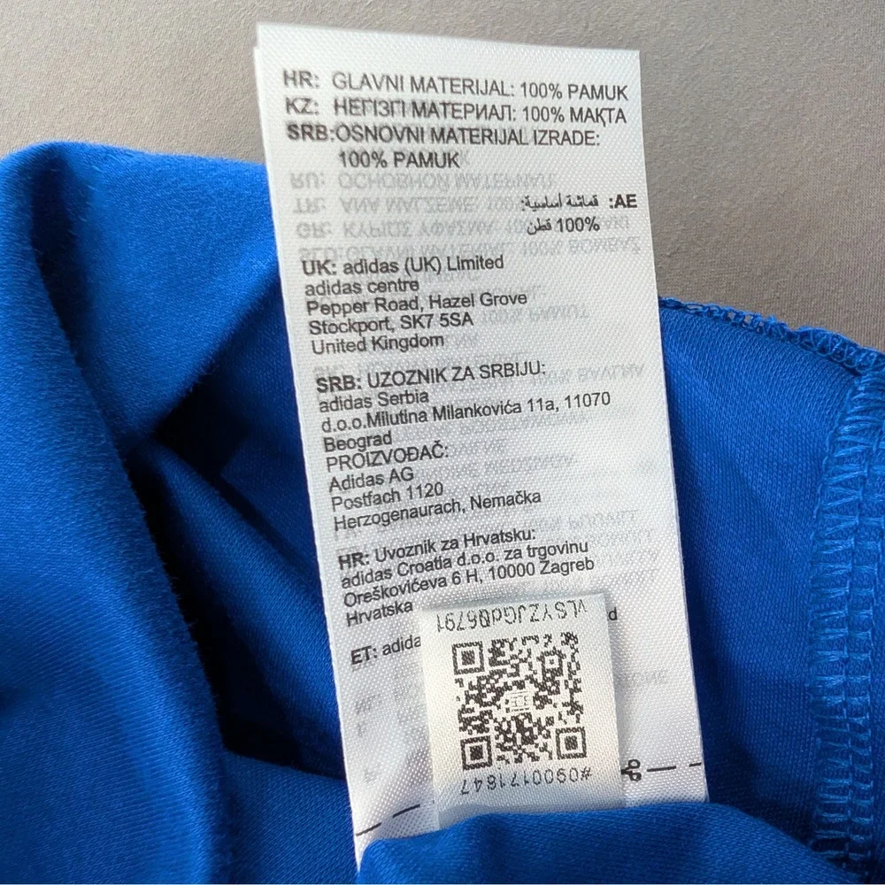 NWT adidas FIFA Club World Cup 2025 Volunteer ZNE Tee 3XL Royal Blue